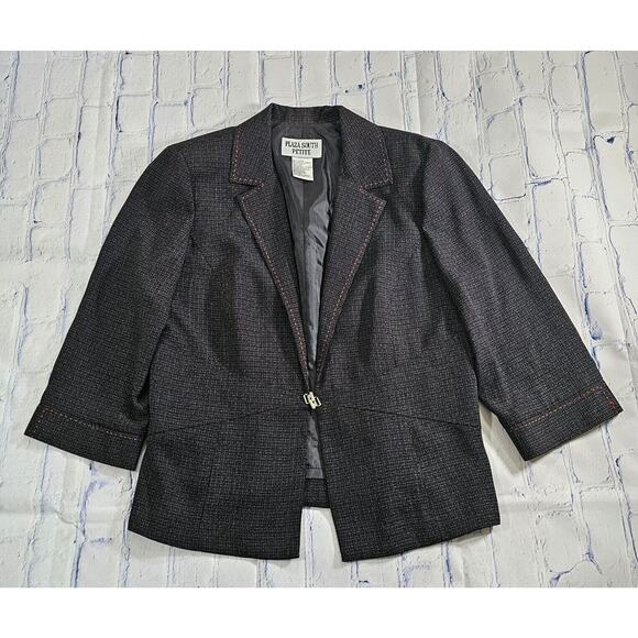 Plaza South Jackets & Blazers - Plaza South Black Suit Jacket Blazer WOMENS SIZE 12P